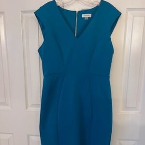 Calvin Klein Teal Dress 12